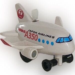 Japan Airlines A350 Toy Plane - White and Red